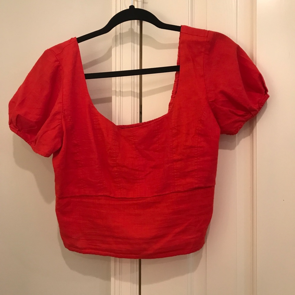 Balloon sleeve top